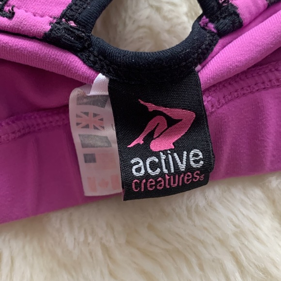 Vintage 90's zippered sports bra athletic bra top S - Picture 11 of 12